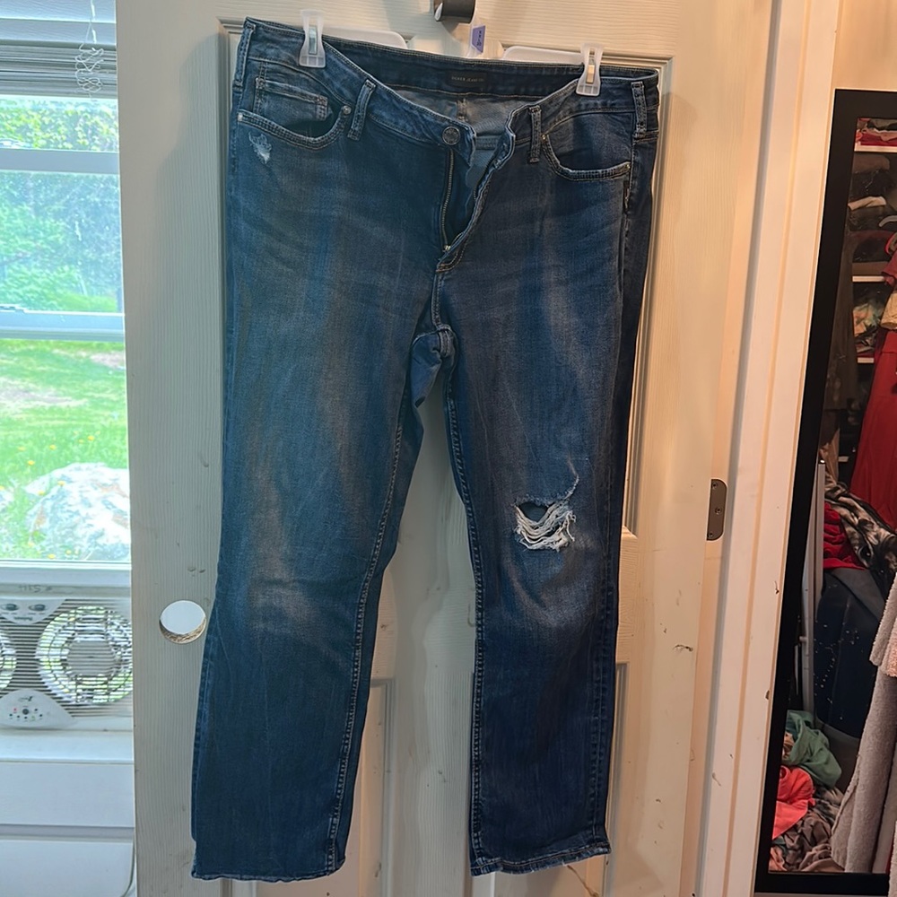 Silver jeans